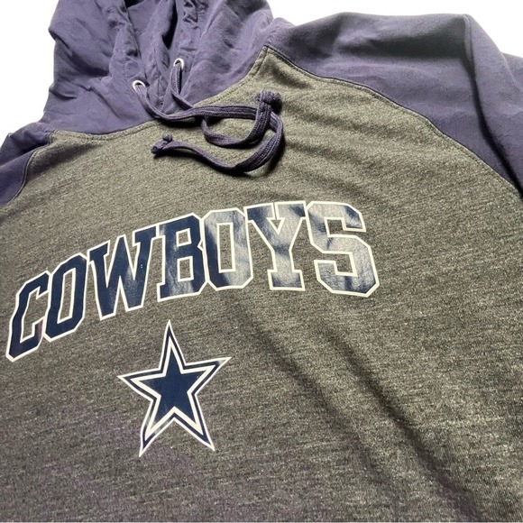 Dallas Cowboys NFL Men's 3XLT Tall Cotton Hoodie - Picture 2 of 10